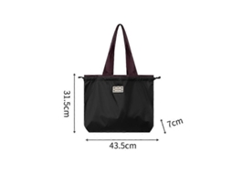 Sacola De Compras Dobrável E Impermeável, Com Grande Capacidade E Resistente Ao Desgaste, Pode Ser Carregada No Ombro Ou Na Mão, Ideal Para Viagens.