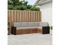 Vidaxl Conjunto De Sofás Para Exterior 5 Unid. Poliéster