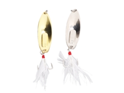 Lure Spinnerbait (luminous Fish Attracting, Bent Angle Diagonal Cut Design) 2pcs Metal Hard Bait For Bass, Zander, Freshwater And Saltwater Fishing