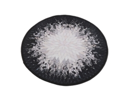 Tapete Redondo Anti derrapante 40cm Flanela | S/MARCA