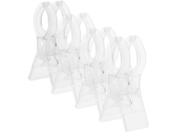 Cabides De Plástico À Prova Vento, Brancos, Conjunto De 4 Peças, Reutilizáveis, Com Ótima Fixação, Ideais Para Toalhas E