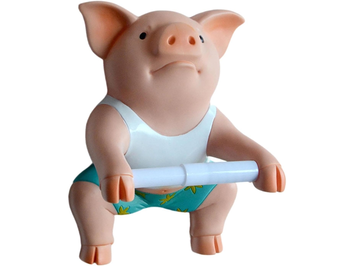 Porta Papel Higiênico Em Formato De Porco, Porta Papel Higiênico Divertido, Figura De Animal Para Parede, Item