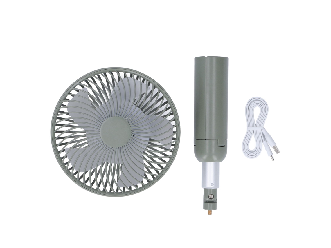 Laxiscreed Ventilador Elétrico Com Suporte Telescópico Para Uso Ao Ar Livre E Camping