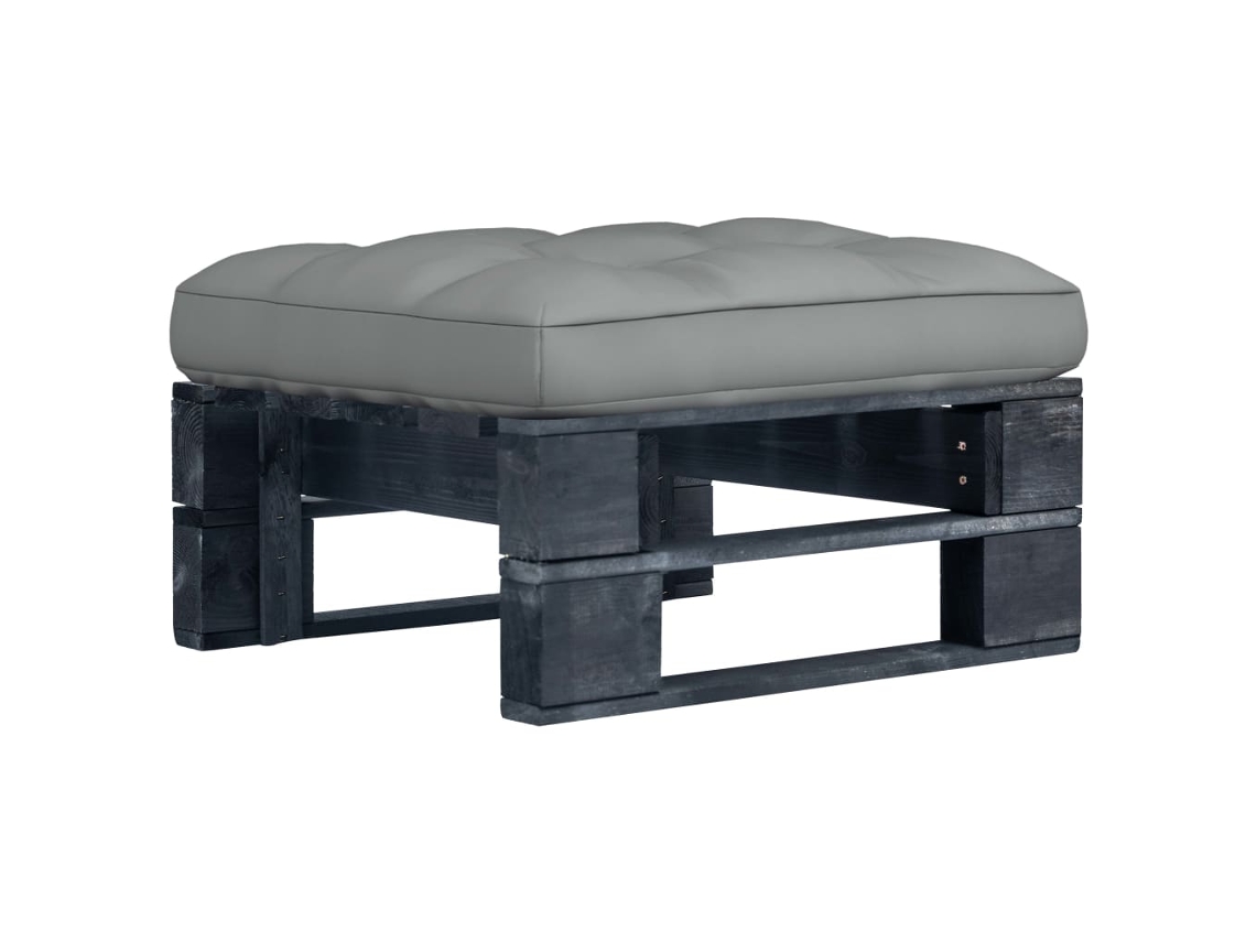 Pallet Ottoman, Pallet Ottomans Vidaxl Preto Madeira De Pinho (n/a)