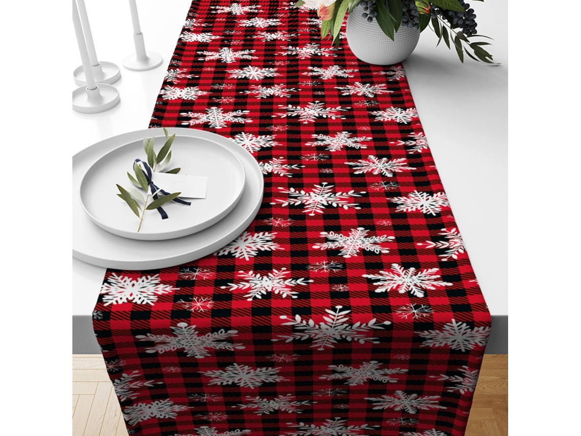 Mesa de Natal Roda de Mesa para Decoração de Cozinha no Inverno NEVEANCE
