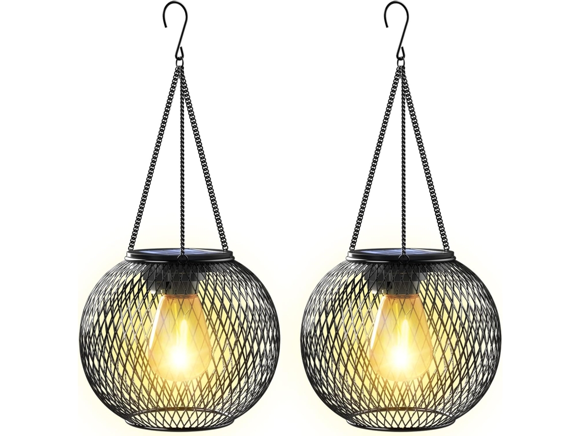 Conjunto de 2 lâmpadas solares, IP65, jardim, automático AQUAFORGE