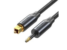 Cabo de Áudio Fibra Óptica VENTION Bkcbh/ 2M/ Preto