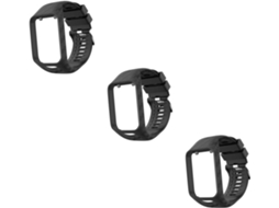 Conjunto De 3 Pulseiras Silicone Para Smartwatch, Compatíveis Com A