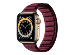 Bracelete Apple Watch Camurça Imanação Quadrada Fecho Magnético XIAOMOYU