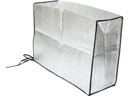 Capa Protetora Solar Para Ar Condicionado, Cor Prata.