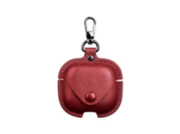 Capa Protetora De Couro Com Gancho Para Fones De Ouvido Redmi Buds 6 Active Edition Business