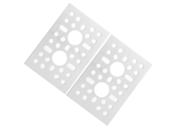 2 Piezas Placa De Rejilla De Aluminio Panel De Malla De Pared Para Componentes De Control Industrial 3123‑0048‑0072