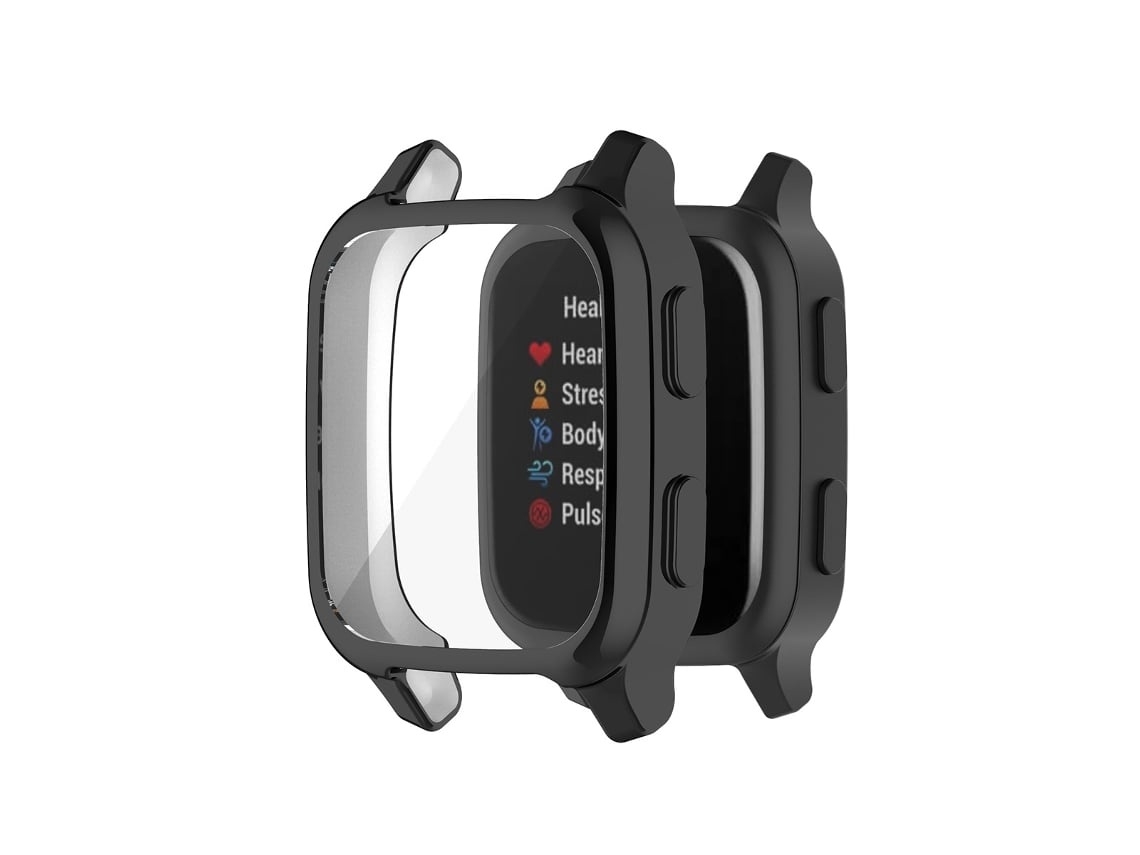 Capa Protetora Lurelia Para Garmin Venu Sq Watch Preto