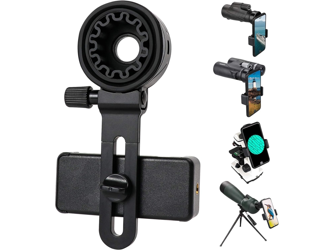 Adaptador Para Celular Lakwar, Modelo Mais Recente De 2025, Suporte Universal Para Celular Compatível Com Binóculos, Monóculos, Microscópios E Telescó