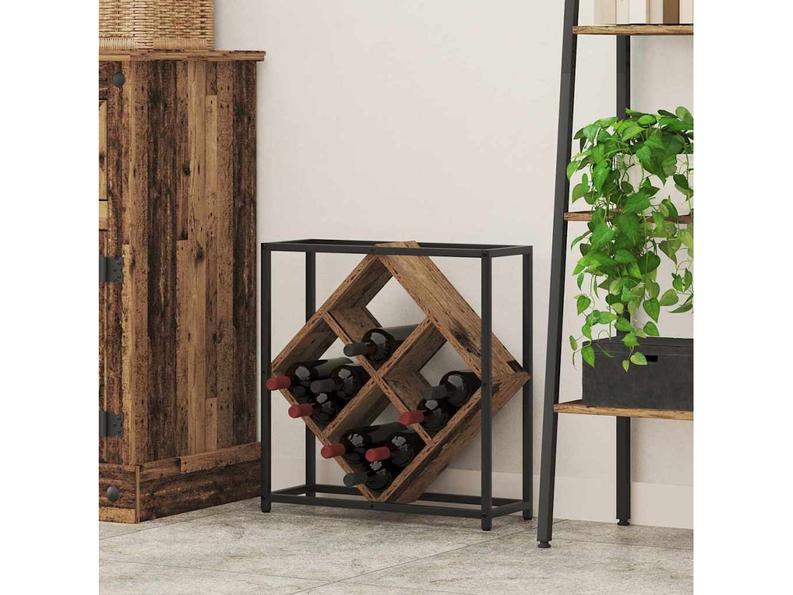 Vidaxl Escorredor De Vinho 16 Garrafas Derivados De Madeira