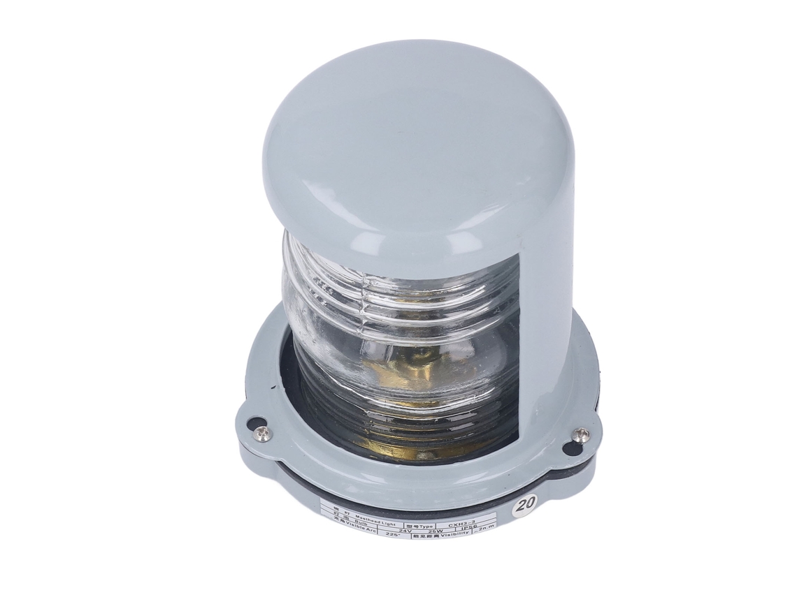 Laxiscreed Farol De Navegação Marinha À Prova De Água, Branco, 225° Para Embarcações De 12m A 24v