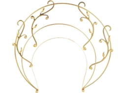Elegante E Sofisticado Adorno De Cabeça Chinês Vintage Em Liga De Ouro, Acessório.
