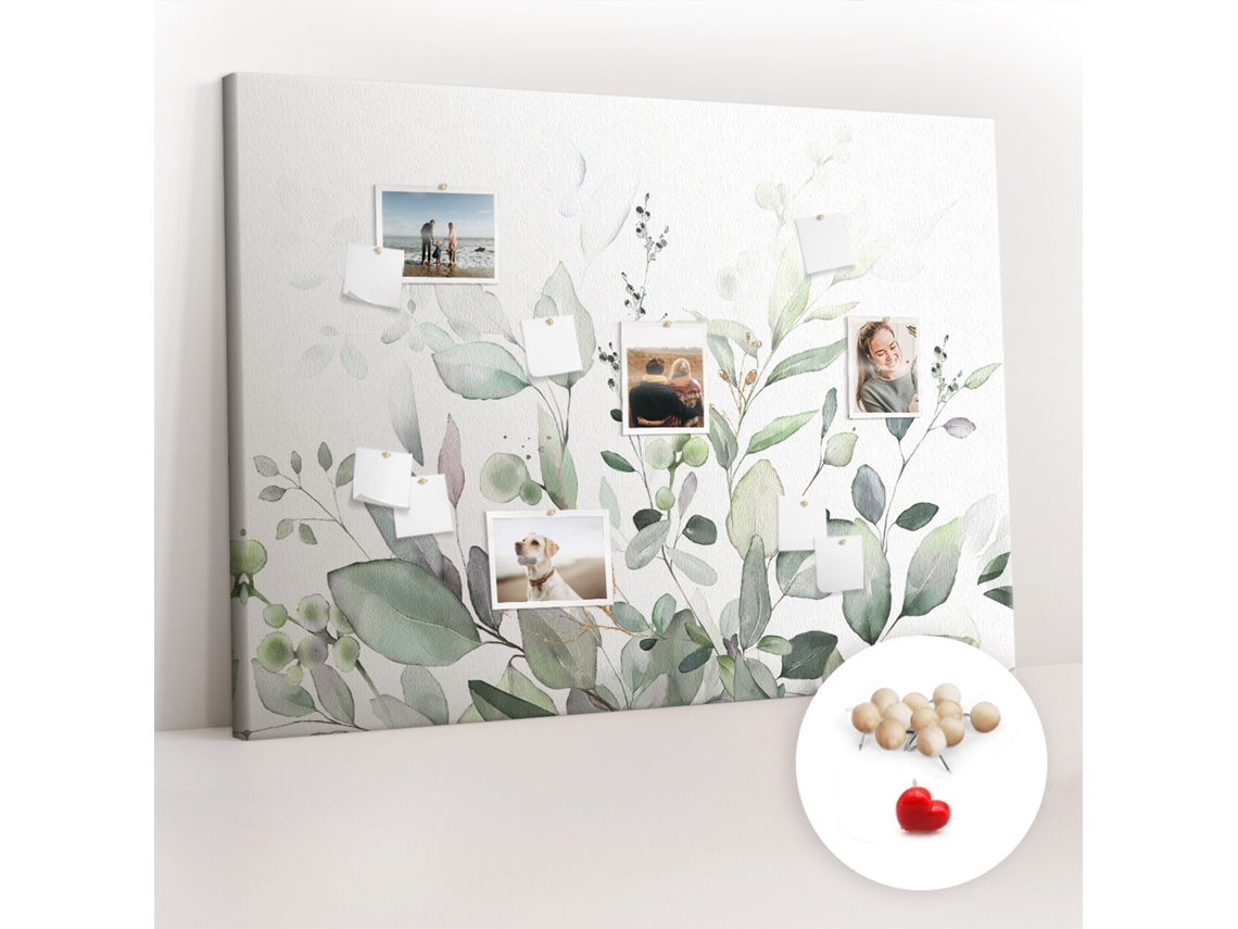 Painel De Cortiça Para Parede Plantas E Folhas Para O Quarto Das Crianças Espelharte (140x100 Cm)