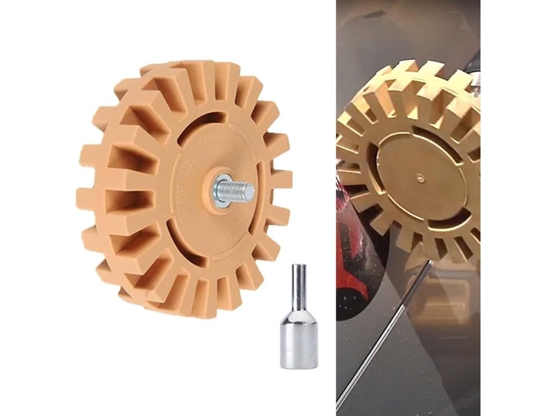 Roda De Borracha Para Remover Decalques Listrados, Ferramenta Pneumática De Disco Remoção 4 Polegadas Para Carros