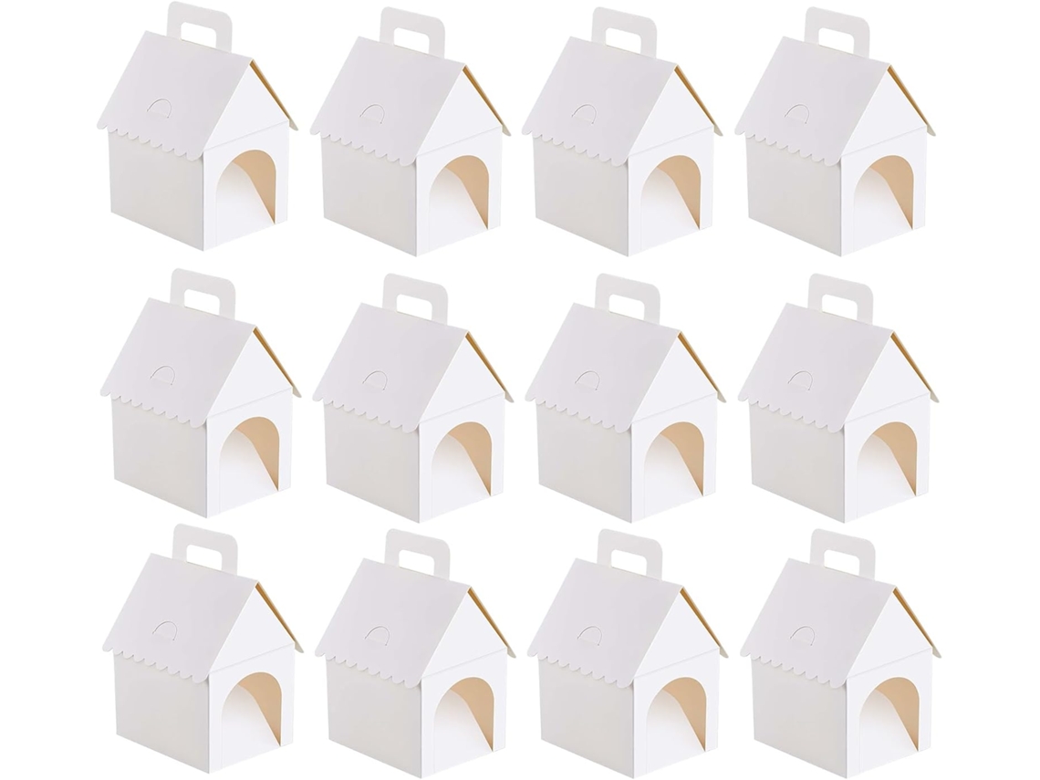 12 Peças De Papel Dobrável Para Doces Faça Você Mesmo