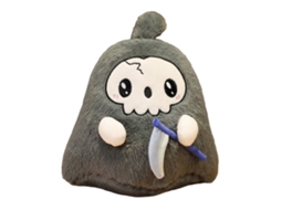 Primerox pelúcia Animes Halloween Caveira Grim Reaper de Peluche Macio Coleção Presente 20cm