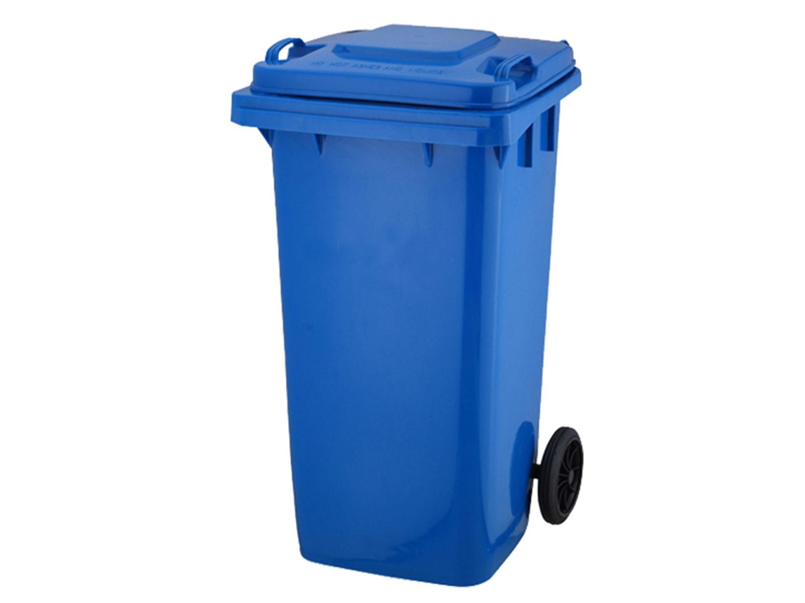 Contentor com 2 Rodas 120 Lt Azul