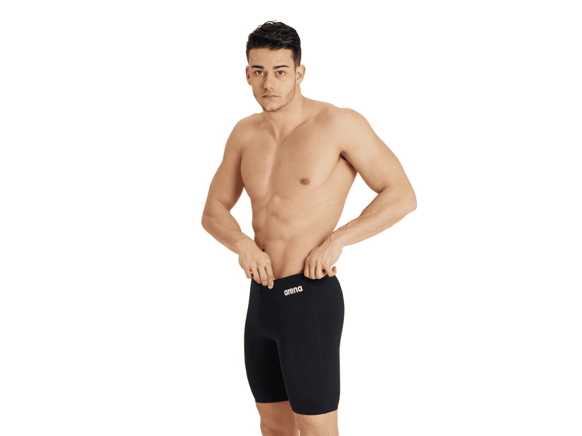 Team Swim Jammer Solid Black Arena