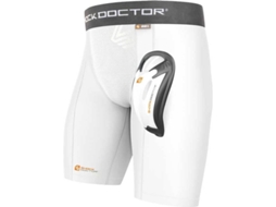 Proteção corporal SHOCK DOCTOR Core Compressão Bioflex Branco (S)