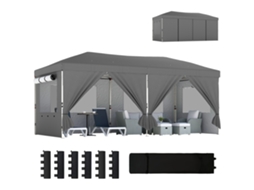 Gazebo Dobrável 3x6 M com Proteção UV50+ CHEZMOI
