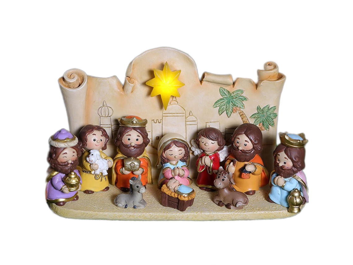 Figuras de Natividade Colorido para Natal Worten