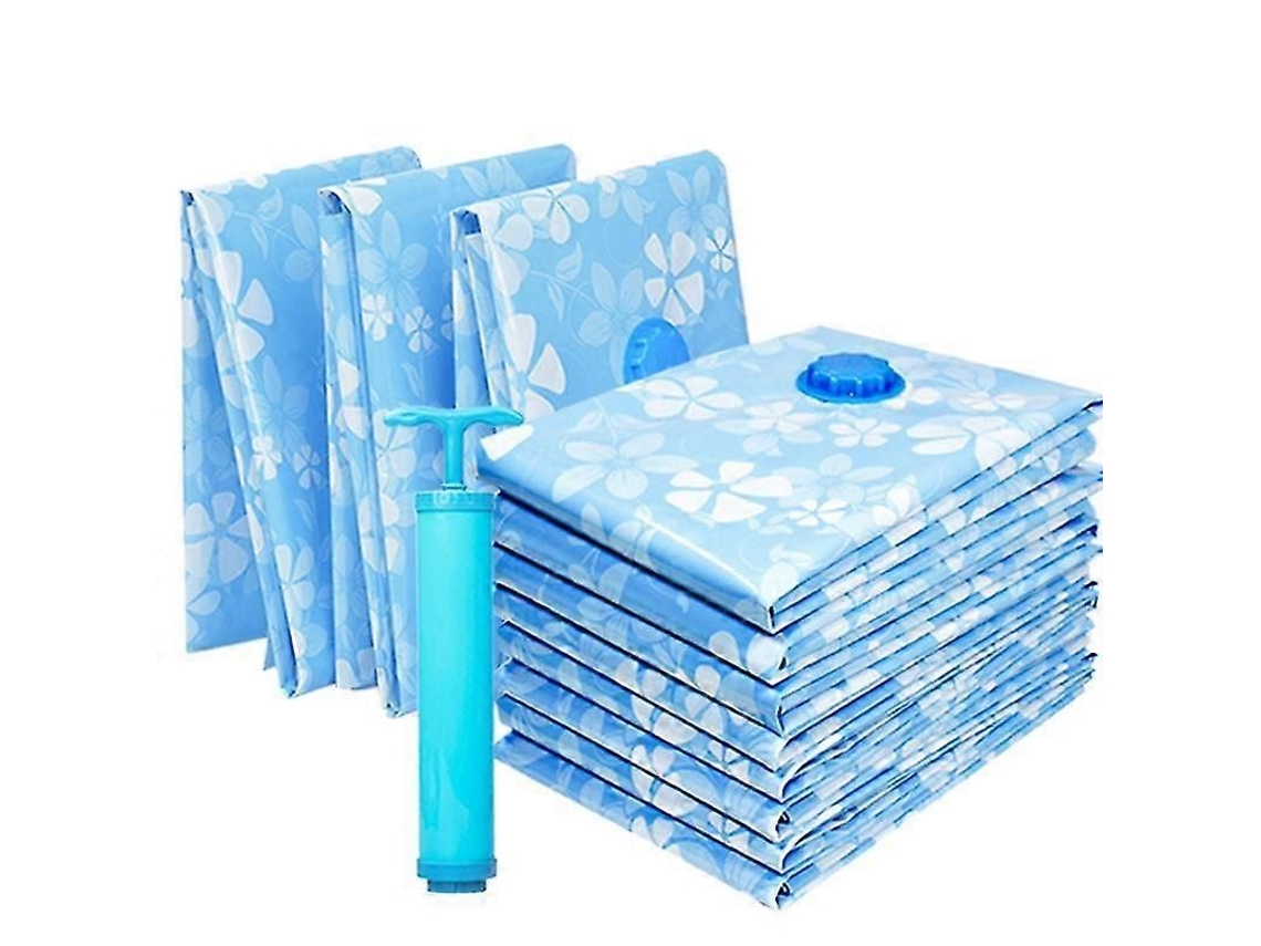 Conjunto De 11 Sacos Armazenamento A Vácuo Espessados ​​para Roupas, Compressão Reutilizáveis Or Ganizar Cobertores, Roupas E Edredons