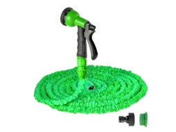 Mangueira Extensível KLACK 15 M para Jardim com Bico Ajustável, Leve, Durável e Compacta