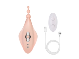 Vibrador De Massagem De Silicone Vestvel Com Controle Remoto Sem Fio Com 10 Modos Para Mulheres (rosa)