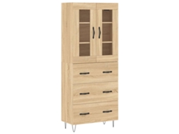 Highboard, Highboards Vidaxl Marrom Madeira Processada (n/a)
