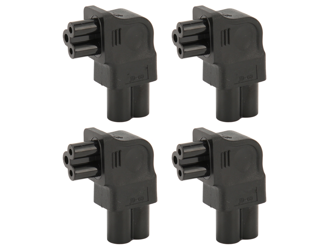 Adaptador De Plugue De Energia (iec320 C6 Para C5, Curvatura Lateral Para A Esquerda) Todo Em Chinês
