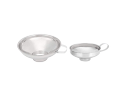 Conjunto De 2 Funis Aço Inoxidável Com Boca Larga Para Enlatar, Ideais Para Encher E Transferir Alimentos Na Cozinha
