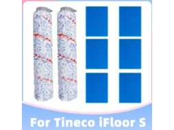 Escova e filtro de rolo de substituição para aspirador de pó seco e úmido sem fio Tineco Ifloor S / Ifloor / Hf10E-01