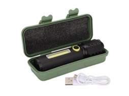 Mini Lanterna com Luz Forte, 3 Modos de Iluminação, Zoom Telescópico CHABERLU