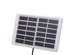Carregador Solar 1.2w 6v com Saída Dc Painel Policristalino para Luz Jardim Emergência Bomba S/MARCA
