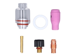 Conjunto De Acessórios Para Soldadura Tig De 6 Peças: Bocal Cerâmico 4 E Eletrodo 2.4mm Para Wp 9 20