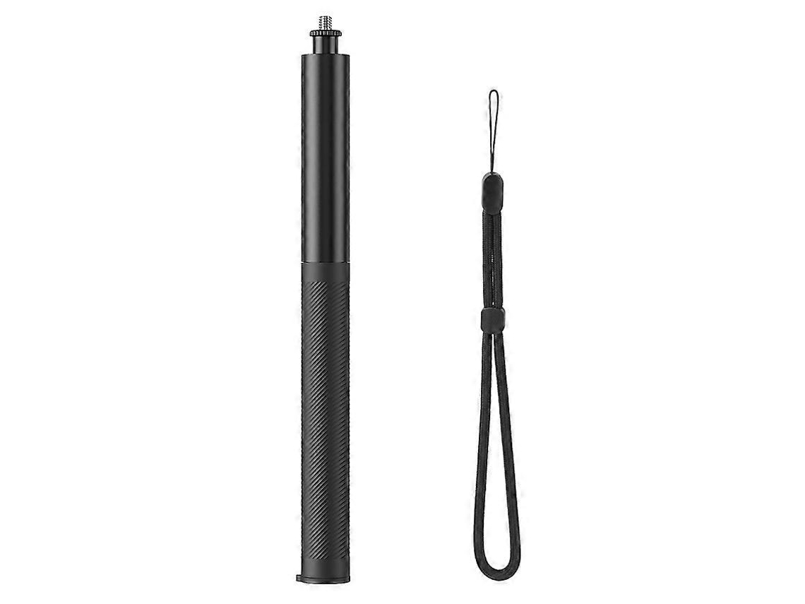 Lurelia Bastão De Selfie Extensível, Até 2,2cm, Rotação 360°, Para Telemóvel, Em Liga De Alumínio, Preto