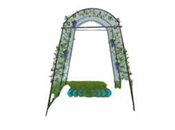 Treliça Para Plantas, Design Em Arco, Construção Em Aço Durável, L