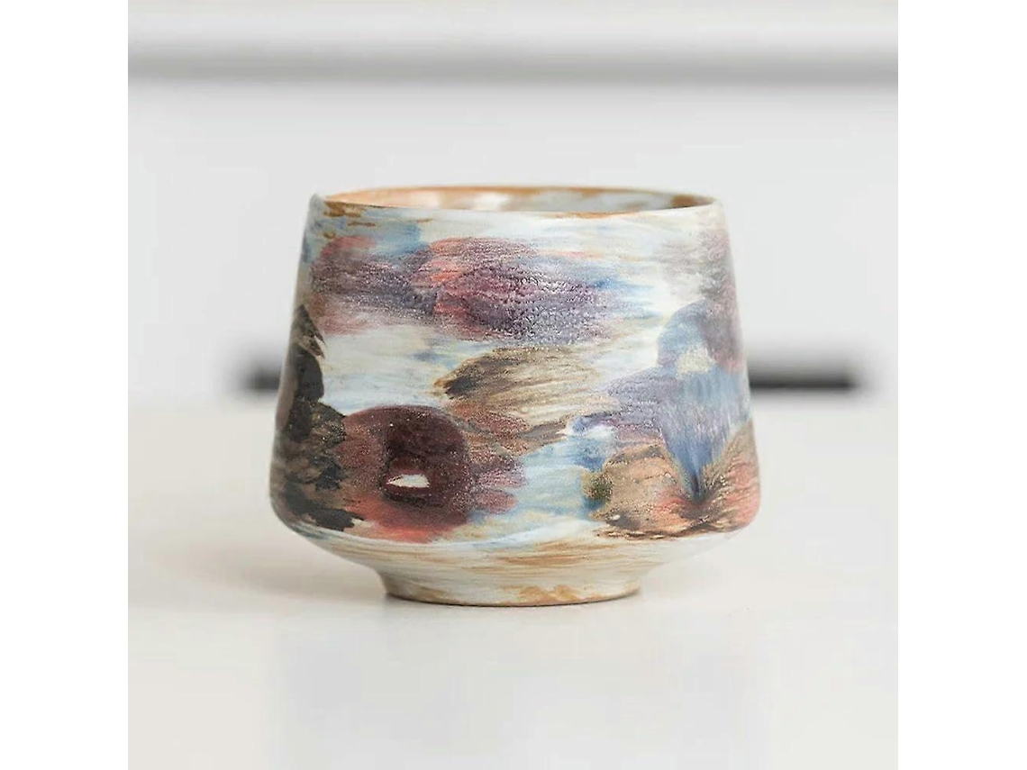 Caneca De Café Japonesa De Cerâmica De 200ml, Pintada À Mão, Estilo Vintage, Ideal Para Café Com Leite E Outras Bebidas No Café Da Manhã.