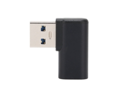Adaptador Usb-a 3.0 Macho Para Type-c Fêmea Com Ângulo De 90 Graus Para Android E Computador
