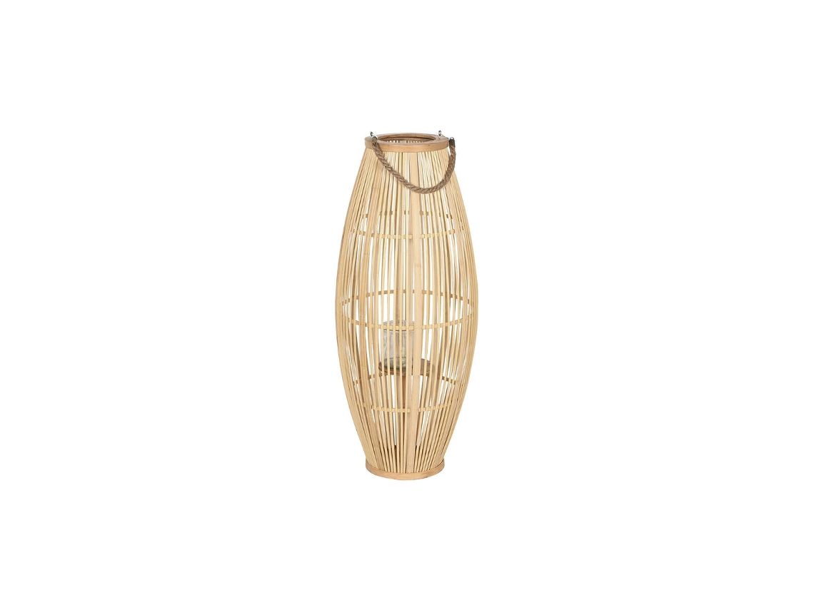 Castiçais Home Esprit Natural Castanho Claro Bambu 35 X 35 X 85 Cm