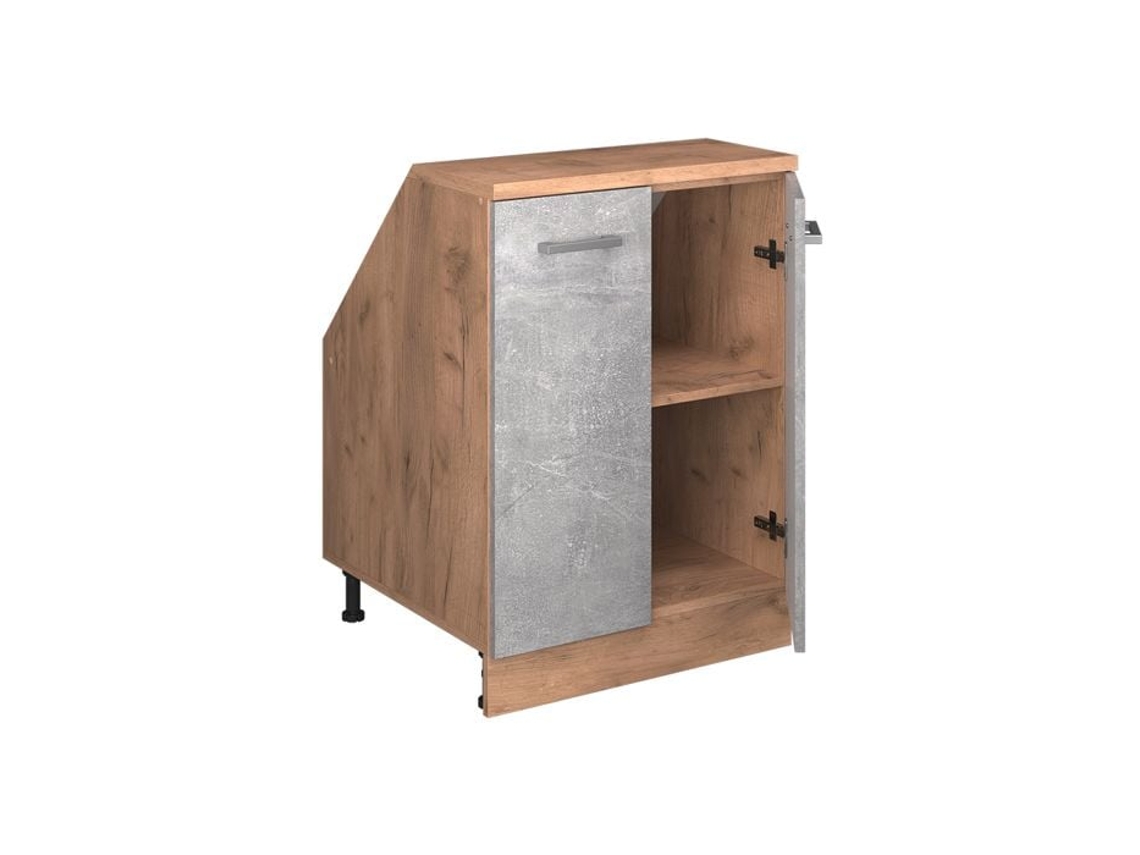 Móvel Arrumação Sótão Inclinado 2 Portas 60 X 81,6 X 60 Cm VICCO