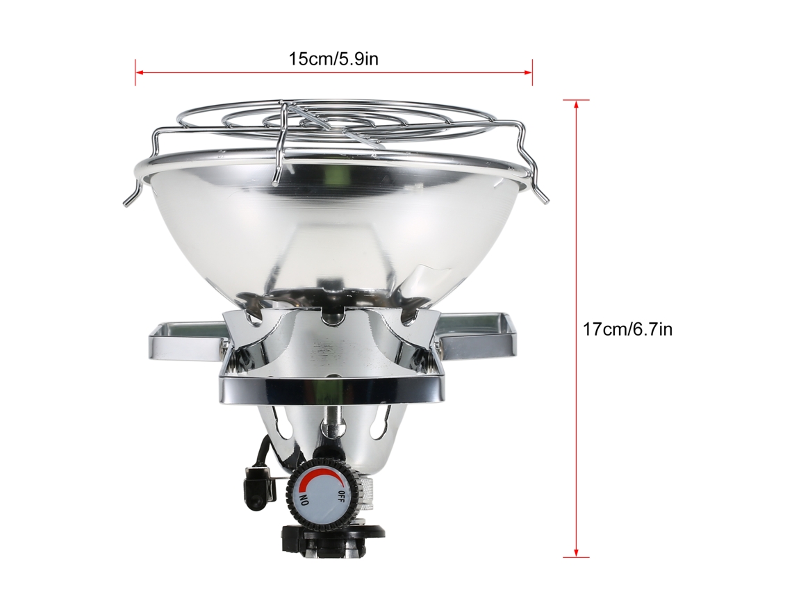 Aquecedor Portátil a Gás 1000w Ignição Piezo