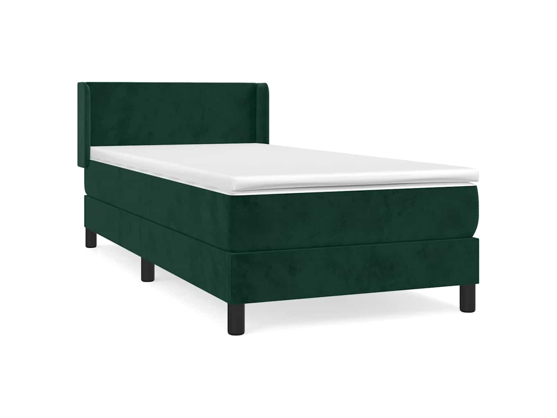 Box Spring Bed, Box Spring Beds Vidaxl Verde Veludo (100 X 200 Cm)