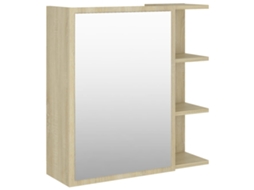 Mirror Cabinet, Mirror Cabinets Vidaxl Marrom Madeira Processada (n/a)