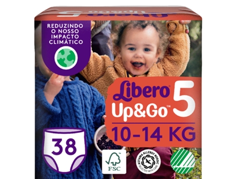 Fraldas Up&Go 10-14 kg T5 LIBERO